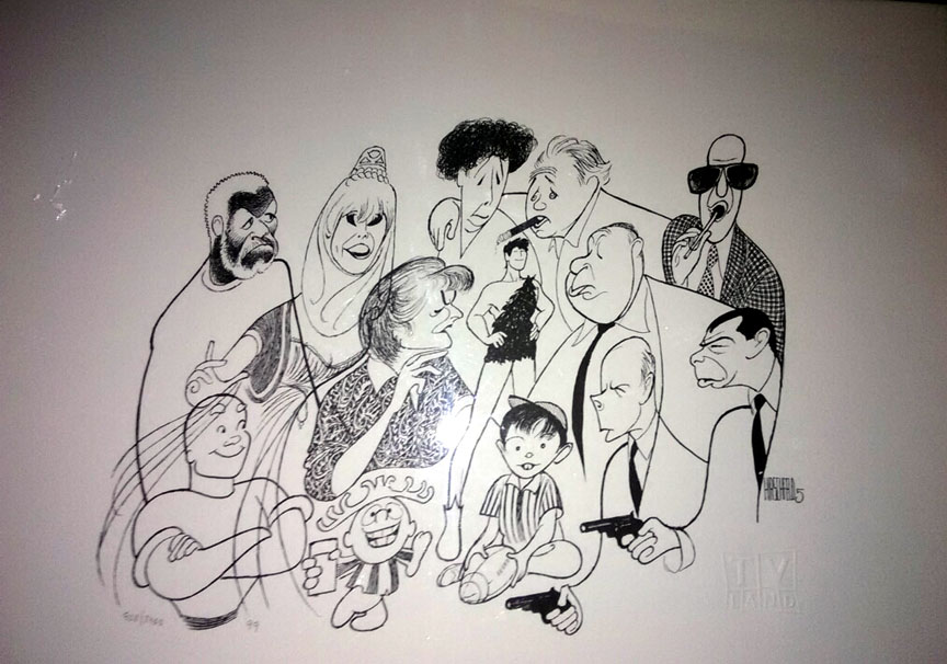 Al Hirschfeld - Classic TV ICons - Limited Edition Lithograph