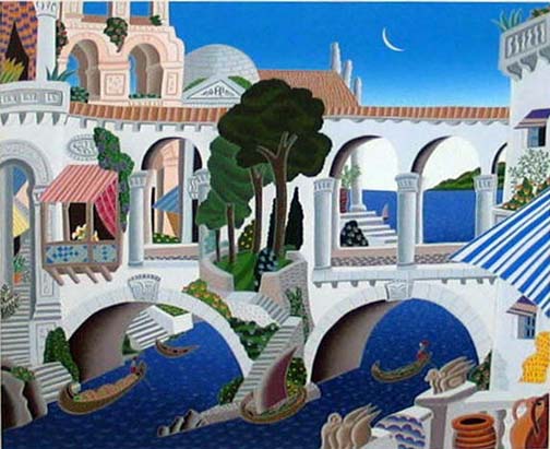 Thomas McKnight - Classical Bridge - Limited Edition Serigraph