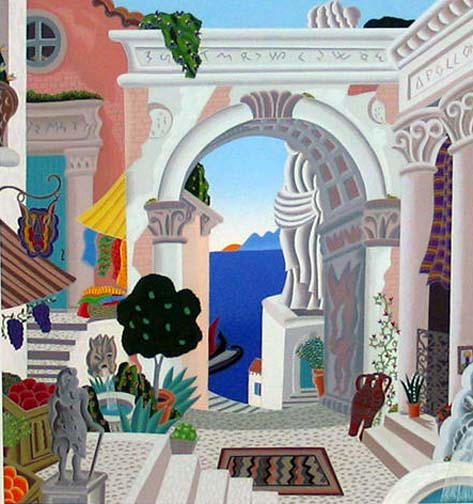 Thomas McKnight - Classical City Gate - Limited Edition Serigraph