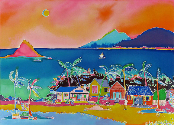Jennifer Markes - Coconut Bay - Limited Edition Serigraph 