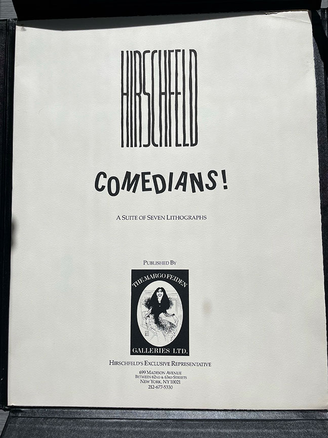 Al Hirschfeld - Comedians Suite - Limited Edition Lithograph