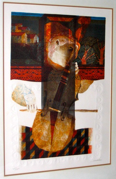 Sunol Alvar - Commence La Musique - Limited Edition Lithograph