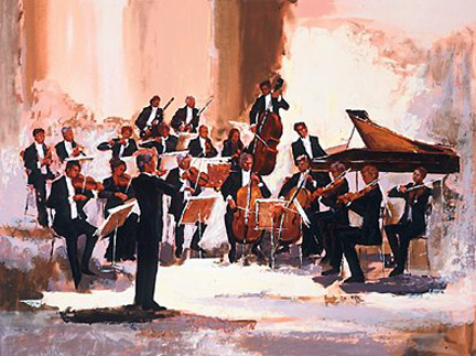 Mark King - Concerto For Harpsichord - Limited Edition Serigraph
