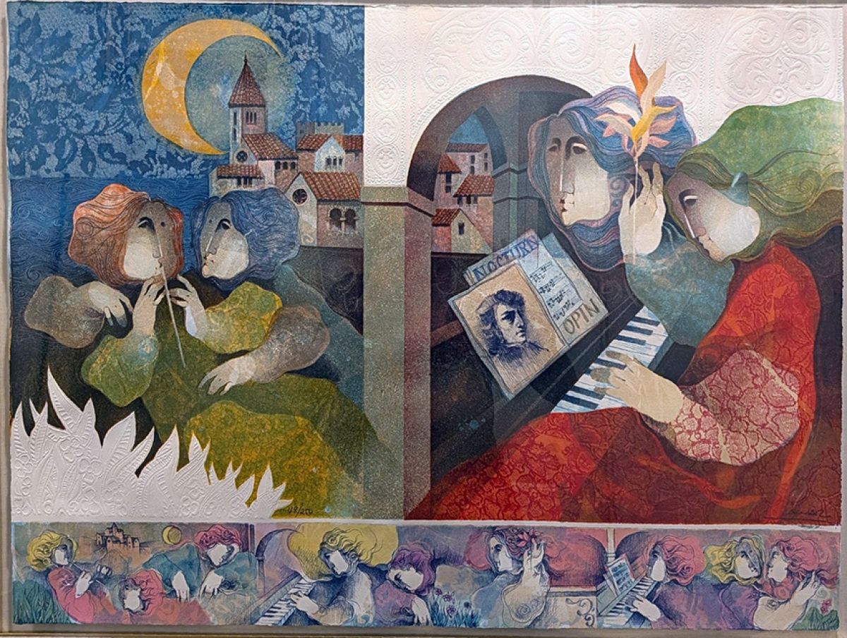 Sunol Alvar - Concierto de Noche - Limited Edition Lithograph