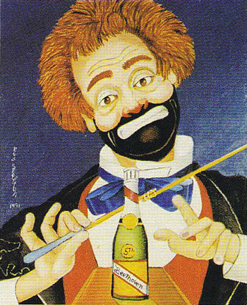 Red Skelton - Conducting Beethoven's Fifth - Limited Edition Canvas Transfer