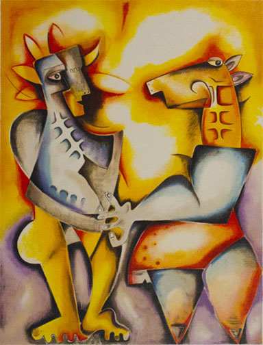 Alexandra Nechita - Confronting Your Fantasies - Limited Edition Lithograph