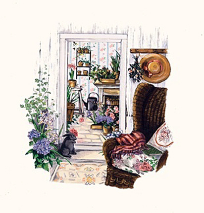 Susan Rios - Plant Tending Day - Limited Edition Serigraph