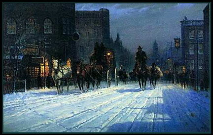 G Harvey - Cowtown 1880 - Limited Edition Lithograph