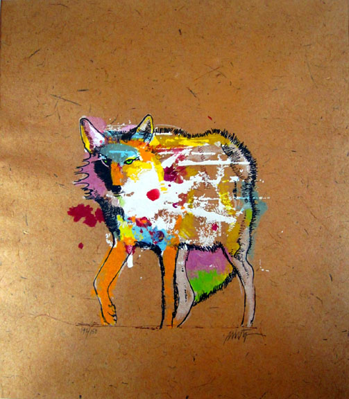 John Nieto - Coyote Medicine - Limited Edition Serigraph