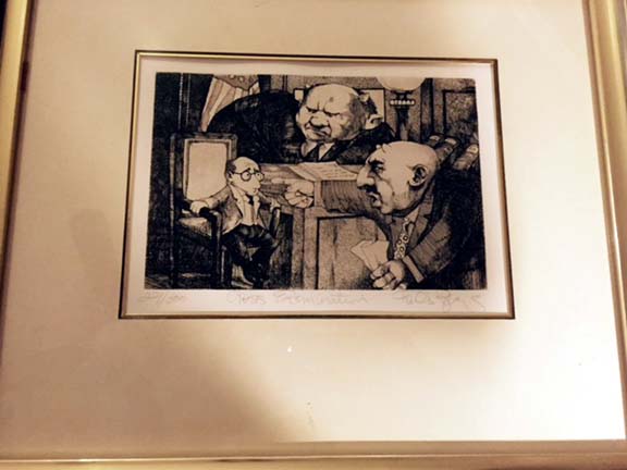 Charles Bragg - Cross Examination - Limited Edition Etching