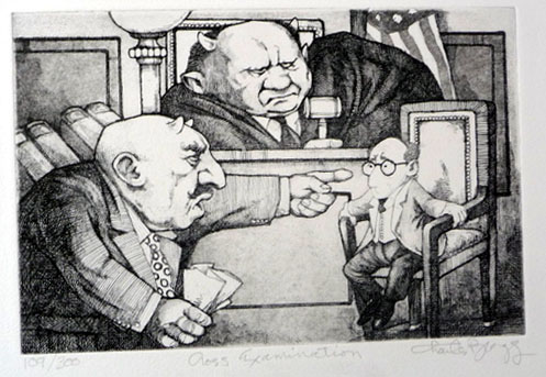 Charles Bragg - Cross Examination - Limited Edition Etching
