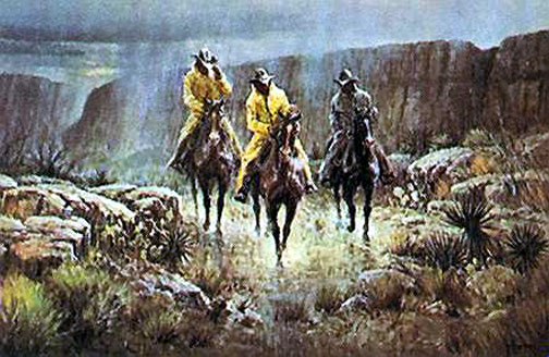 G Harvey - Crossing the Canyon - Limited Edition Lithograph