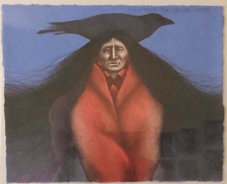 Frank Howell - Crow 
		Omen - Limited Edition Lithograph