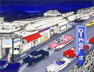Linnea Pergola - Cruise Night - Limited Edition Serigraph