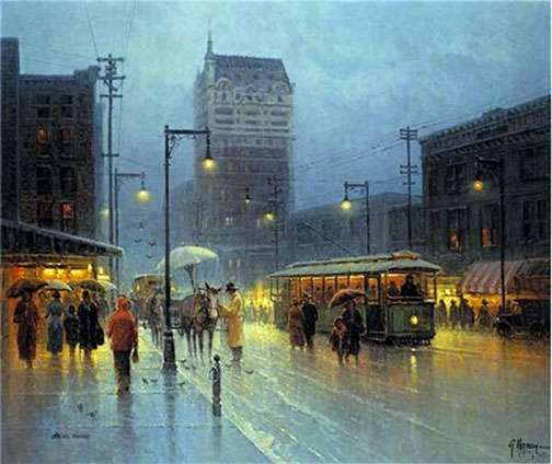 G Harvey - Dallas Remembered - Limited Edition Lithograph