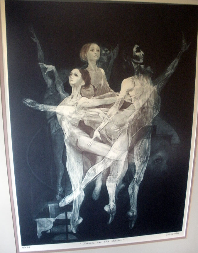 GH Rothe - Dance on the Stairs - Limited Edition Mezzotint