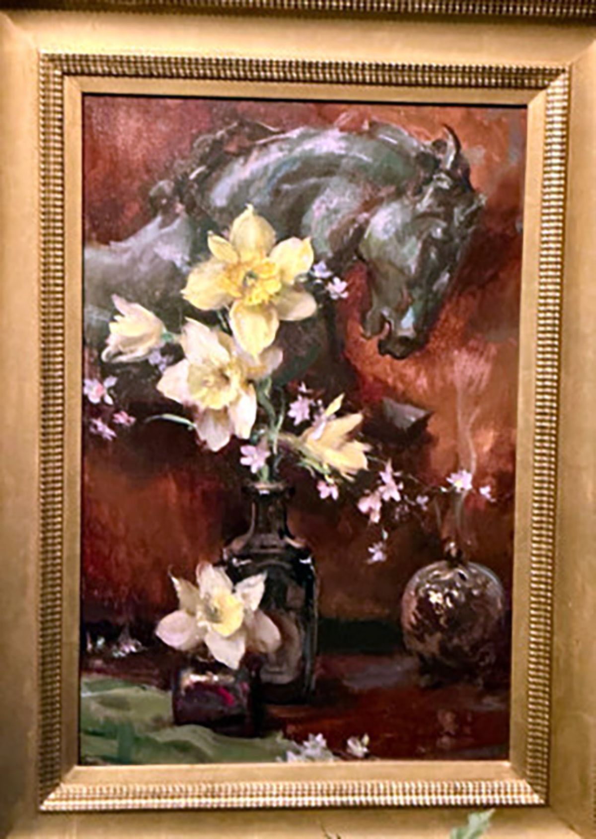 Daniel Gerhartz - Equus and Daffodil - Original Painting - Oil on Canvas