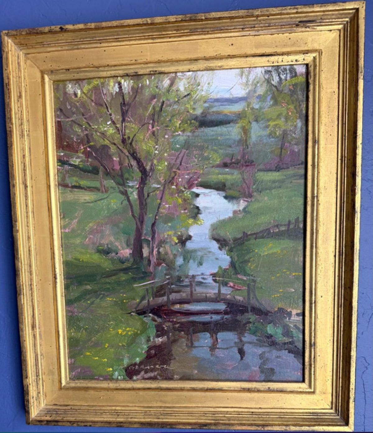 Daniel Gerhartz - Footbridge - Original Painting - Oil on Canvas