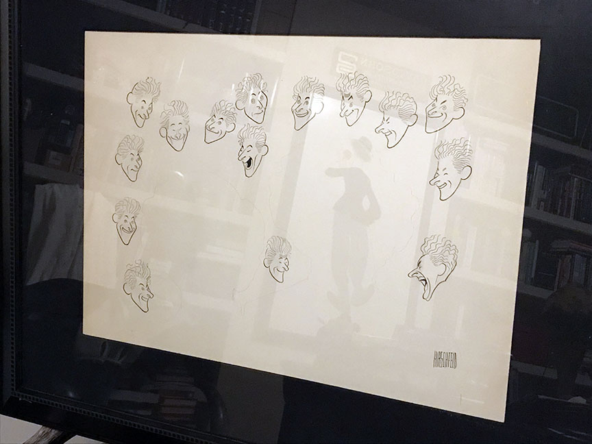 Al Hirschfeld - Danny Kaye Facial Study - Original Painting - Drawing