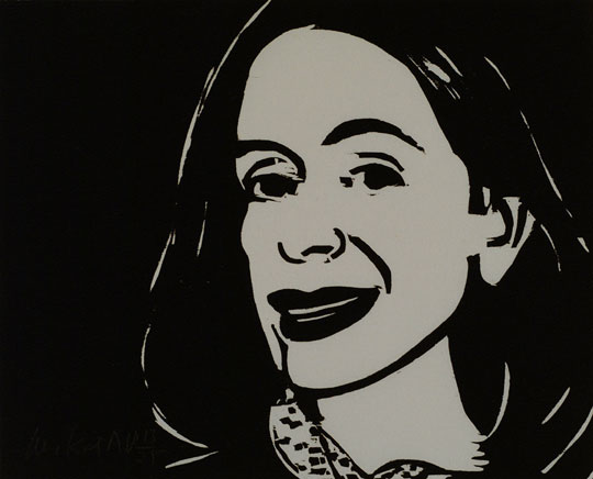 Alex Katz - Dark Eyes - Limited Edition Woodcut