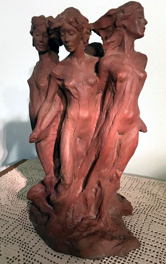 Frederick Hart - Daughters of Odessa - Limited Edition Maquette Cast Marble Sculpture