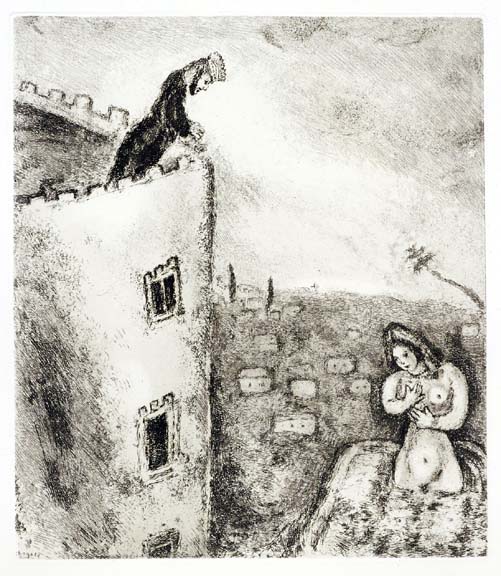 Marc Chagall - David and Bathsheba - Limited Edition Lithograph 