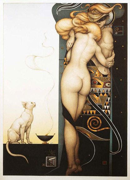 Michael Parkes - Day And Night - Limited Edition Stone Lithograph