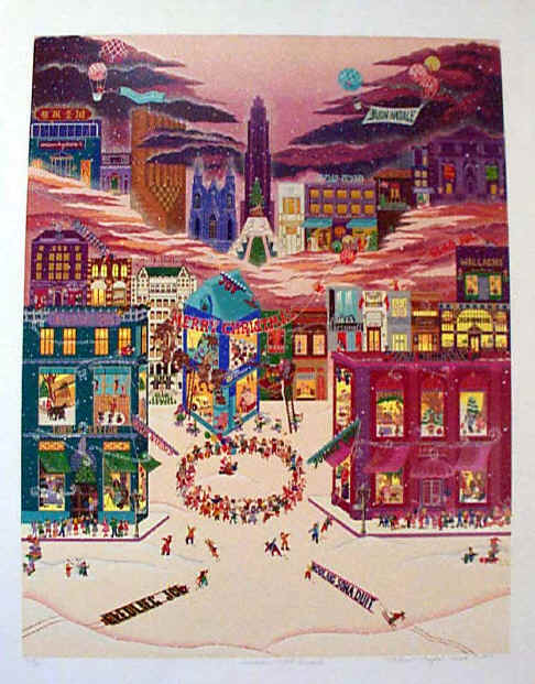 Melanie Taylor Kent - December on 5th Ave - Limited Edition Serigraph