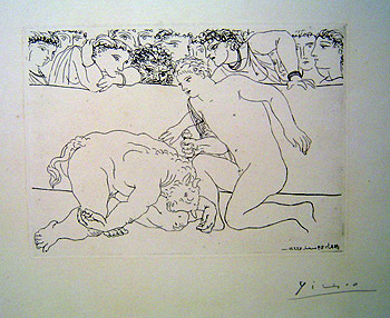 Pablo Picasso - Defeated Minotour - Limited Edition Etching
