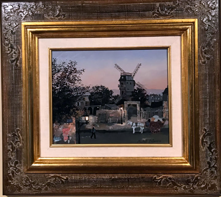 Michel Delacroix - Impasse Girardon - Original Painting - Oil on Board