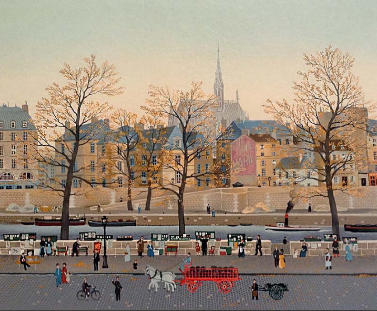 Michel Delacroix - Quai des Orfevres - Limited Edition LIthograph