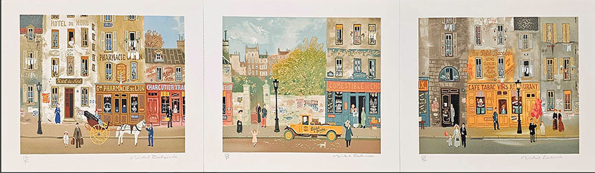 Michel Delacroix - Souvenirs De Paris - Limited Edition Lithograph