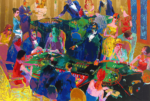Leroy Neiman - Desert Inn Baccarat - Limited Edition Serigraph