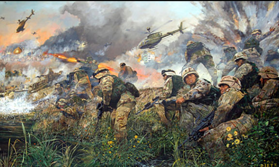 James Dietz - Battle of An Najaf - Limited Edition Lithograph