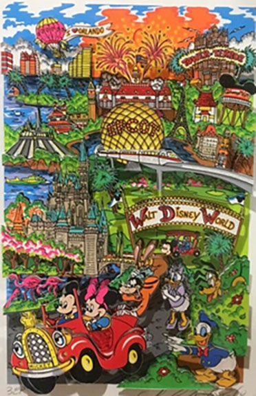 Charles Fazzino - Disney on Broadway - 3-D Limited Edition Serigraph