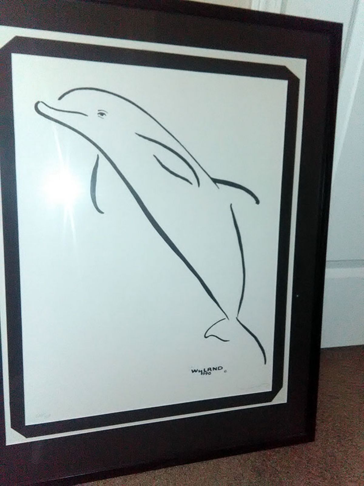 Wyland - Dolphin Up - Limited Edition Sumi-e Brush