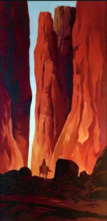 Bev Doolittle - Canyon Solitude - Original Painting - Oil
