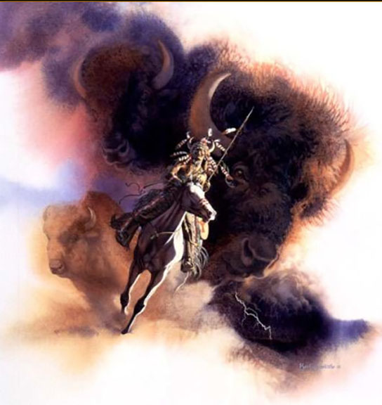 Bev Doolittle - Runs with Thunder - Original Painting - Watercolor