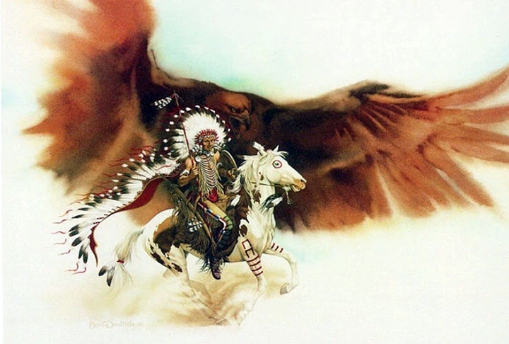 Bev Doolittle - Rushing War Eagle - Limited Edition Lithograph