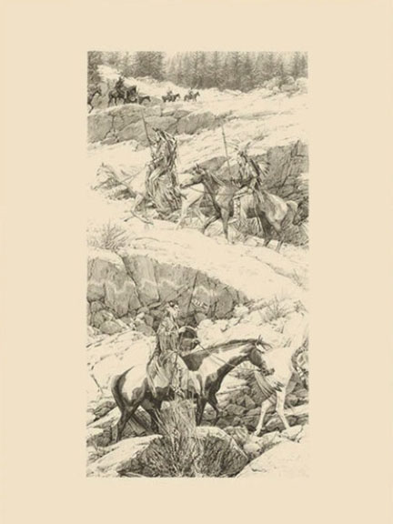 Bev Doolittle - Shoshone Switchback - Limited Edition Stone Lithograph