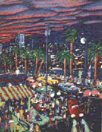 James Talmadge - Down by the Boardwalk - Limited Edition Serigraph