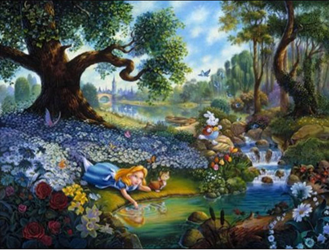 Tom Dubois - Alice's Magical Journey In Wonderland - Limited Edition Lithograph 
