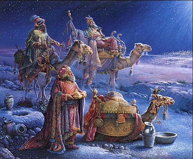 Tom Dubois - And Wise Men Came Bearing Gifts - Limited Edition Lithograph 