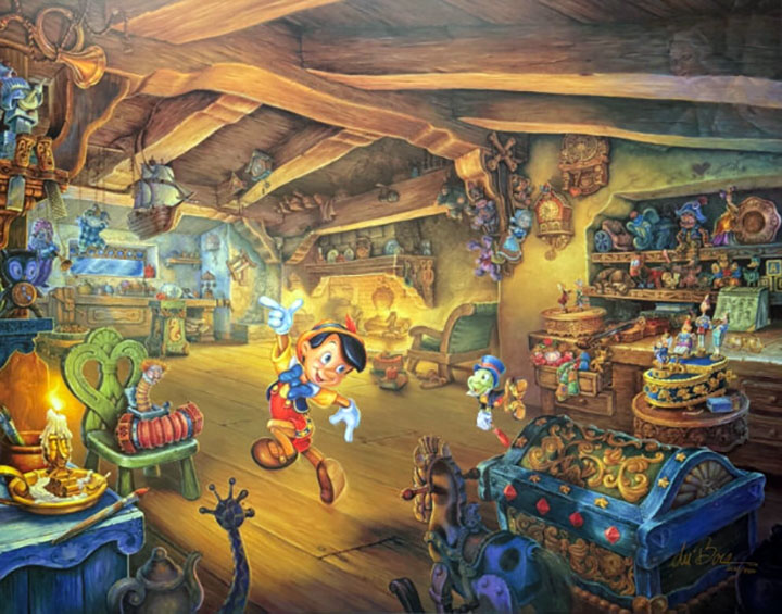 Tom Dubois - Pinocchio's Magical Adventures - Limited Edition Lithograph 