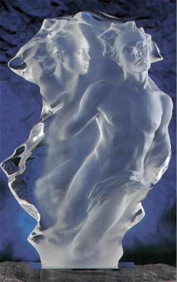 Frederick Hart - Duet Pair - 1 2 Life Size - Limited Edition Lucite Sculpture