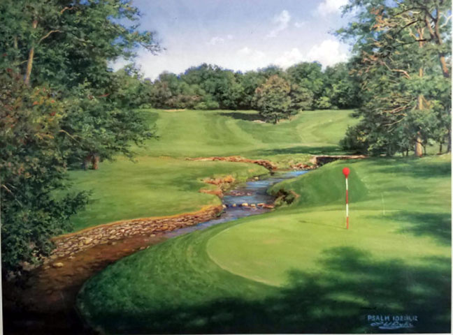 Larry Dyke - 11th at Merion - Limited Edition Lithograph 