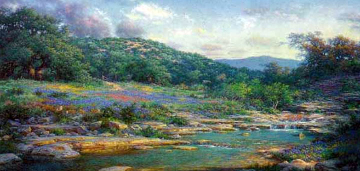 Larry Dyke - Shades of Spring - Limited Edition Giclee on Canvas