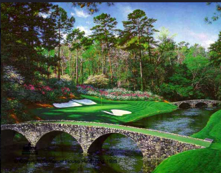 Larry Dyke - The Bridges of Augusta - Limited Edition Lithograph