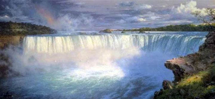Larry Dyke - Thundering Mist - Limited Edition Lithograph