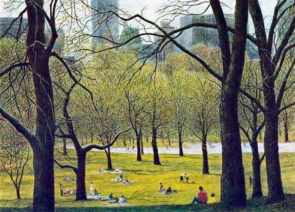 Harold Altman - Early Spring - Limited Edition Lithograph